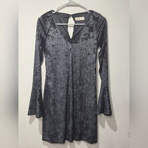 Hollister Black Velvet Dress